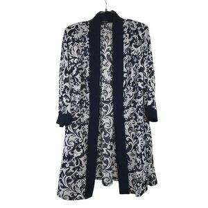 Roz & Ali Womens 18 Cover Up for Dresses Evening Paisley Above Knee Navy Blue